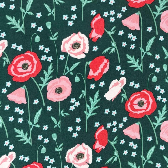 Matilda Jane Medium Top Yesteryear Blouse Green Pink V Neck Button Down 1429 - Picture 5 of 9